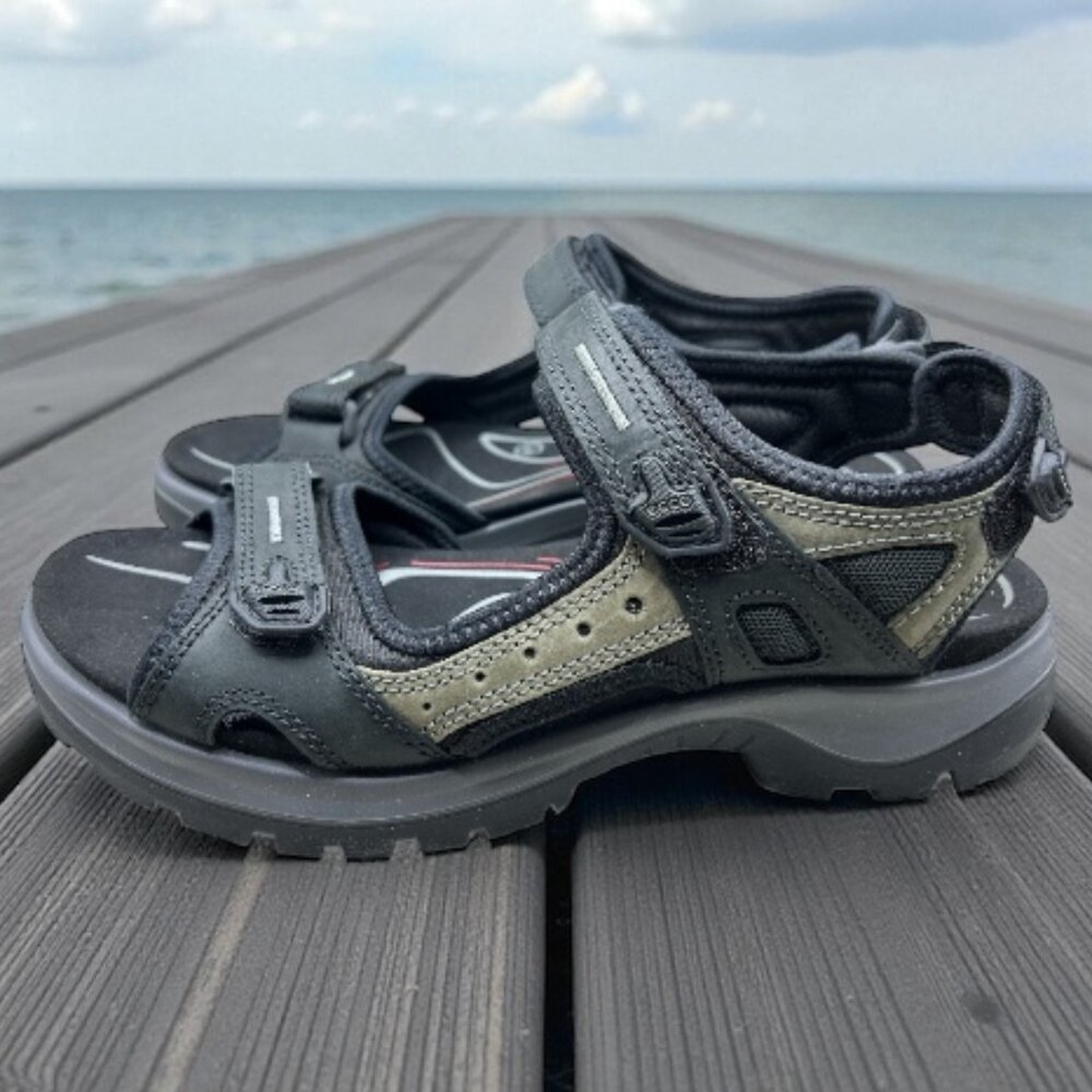 ECCO Offroad Women's Yucatan Sandal - Black/Mole/Black - Size 10-10.5 US / 41 EU